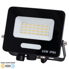 Προβολέας LED 20W 230V 2000lm 120° IP65 CCT 3-362018